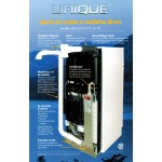 Réfrigérateur Unique 8' cu. au gaz & 110V BLANC 
